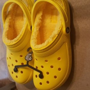 Classic Lined CROCS Lemon Unisex Women 9 / Men 7 (ORIGINAL STATE - Never Worn)